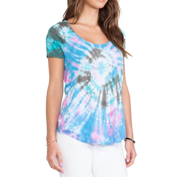 NEW Chaser Venice Beach Tee Tie Dye Open Back XS - Picture 4 of 7